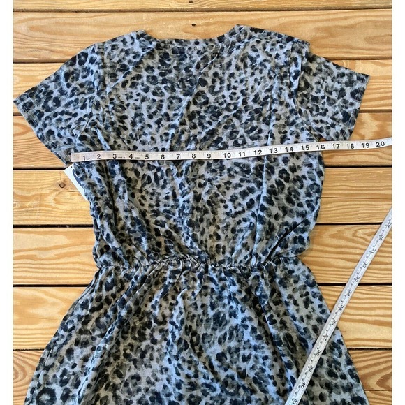 NEW Old Navy Cheetah Elastic Waist T Shirt Dress Size Small Women’s Black - Picture 7 of 7